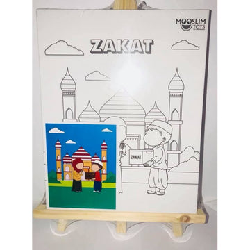 Kit Toile À Peindre - Zakât (aumône) - Creativ’ Arkane - Mooslim Toys