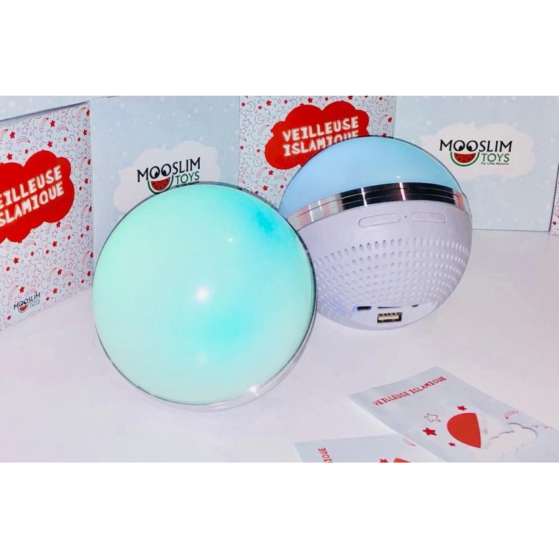 Veilleuse Islamique (coranique) Pour Enfants (6 Couleurs, Bluetooth, Invocations, Coran, Adhan,...) - Mooslim Toys