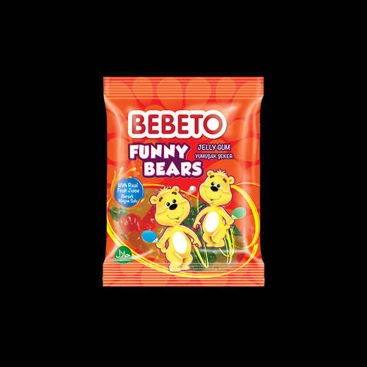 Bebeto 80grx12pcs Oursons "funny Bears" Bonbon Gélifié Halal
