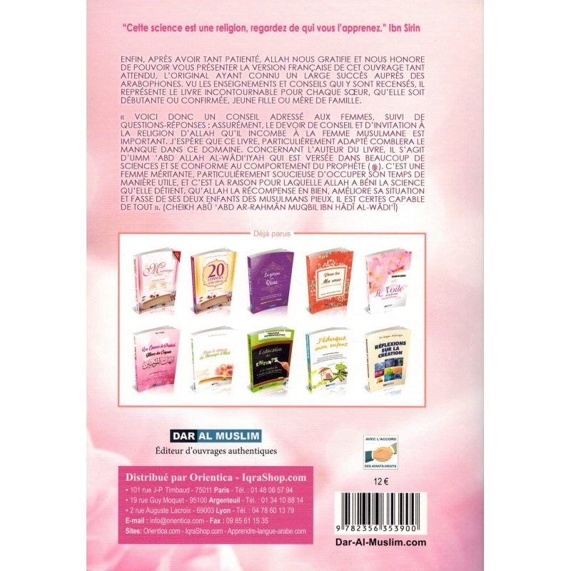 CONSEILS POUR LA FEMME MUSULMANE - SOUPLE - Umm 'Abdillah Al Wadi'iyya - DAR AL MUSLIM