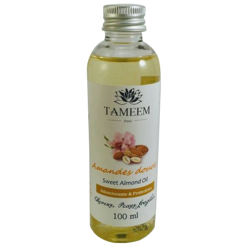 Huile d'Amandes douces (Almond Oil) - 100 ml - 100% Naturelle - Tameem