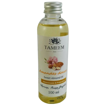 Huile d'Amandes douces (Almond Oil) - 100 ml - 100% Naturelle - Tameem