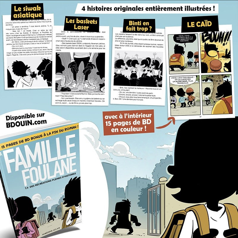 La Famille Foulane (Tome 4) : Des Récréations Pleines D'Histoires - Norédine Allam - BDOUIN
