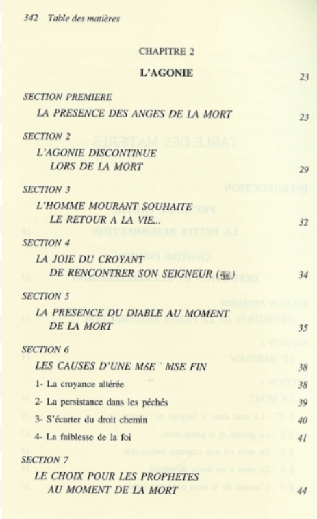  La Petite Résurrection et les Signes avant-coureurs de la Grande Résurrection sommaire 