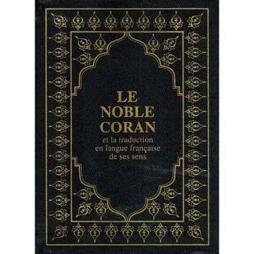 Coran et la traduction de ses sens en Arabe et Français - Taille Moyenne 17 x 12