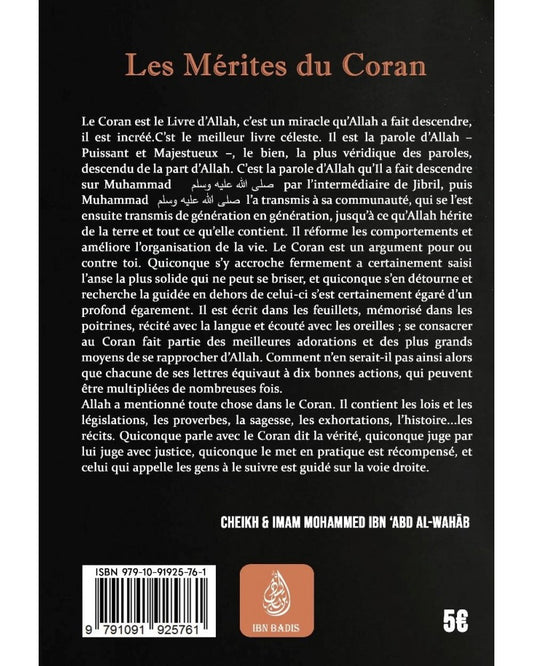 Les Mérites du Coran - Mohammad Ibn ‘Abd Al-Wahhâb - Ibn Badis