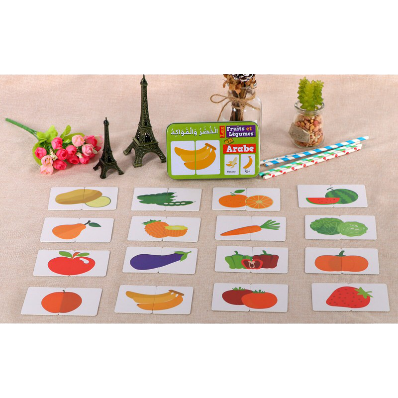 Ma Boîte Puzzle Duo "fruits Et Légumes" De 32 Pièces (boîte Métallique) 