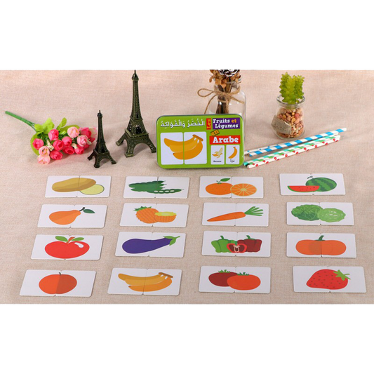 Ma Boîte Puzzle Duo "fruits Et Légumes" De 32 Pièces (boîte Métallique) 