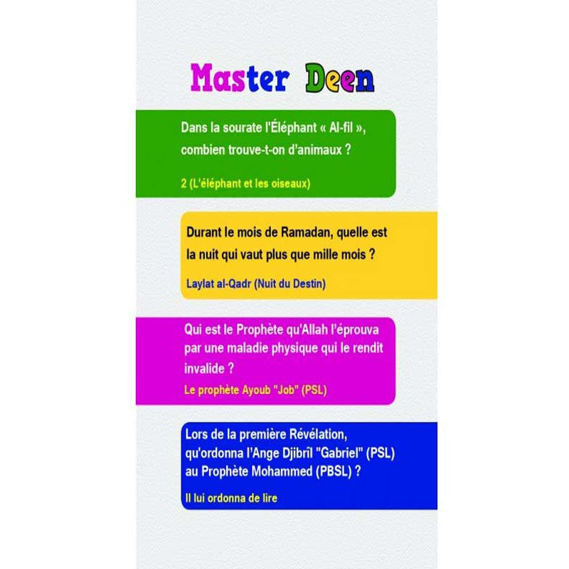 Master Deen Junior - Jeu De Stratégie Et De Connaissance De L'Islam