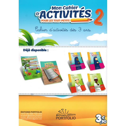 Mon Cahier D'activités Pour Les Tout-petits - Volume 2 - Dès 3 Ans - Portfolio