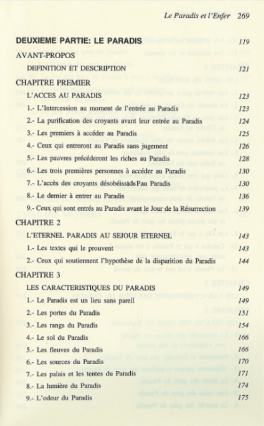 Le Paradis Et L'Enfer - Dr Omar Al Achqar Sommaire