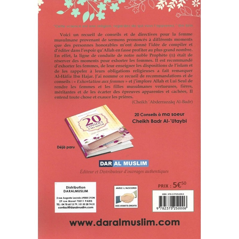  exhortations aux femmes –Cheikh 'Abd Ar-Razzaq Al-Badr