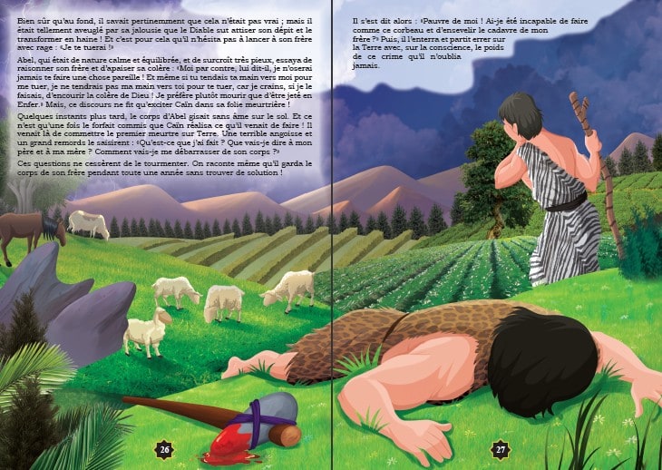 Livre pour enfant : Âdam et Hawwâ - Abel et Caïn (Hâbîl wa Qâbîl)