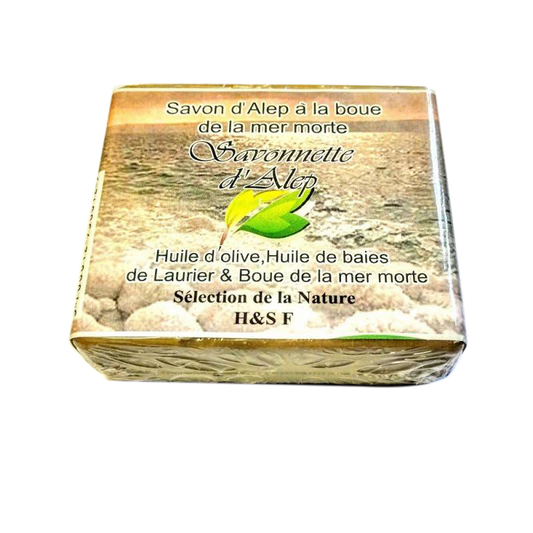 Savon d'Alep à la Boue de la mer morte - 100g - 100% Naturel - H&S France
