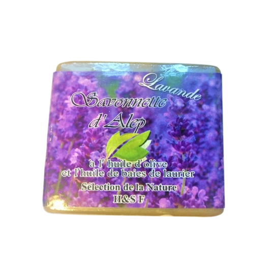 Savon d'Alep à la Lavande - 100g - 100% Naturel - H&S France