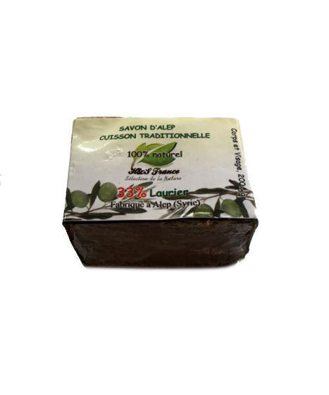 Savon d'Alep Traditionnel 100% Naturel à l'Huile d'Olives et 33% de Laurier | Al Niya