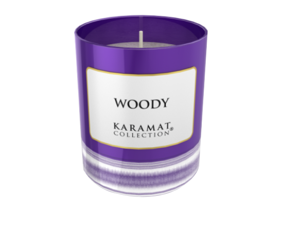 Bougie Parfumée Woody, 40h- Karamat Collection