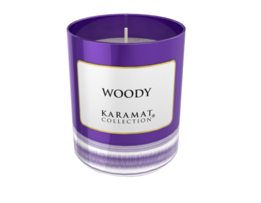 Bougie Parfumée Woody, 40h- Karamat Collection