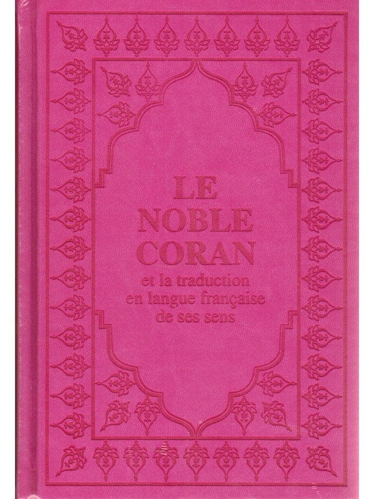 Coran Rosé Foncé (arabe et français)