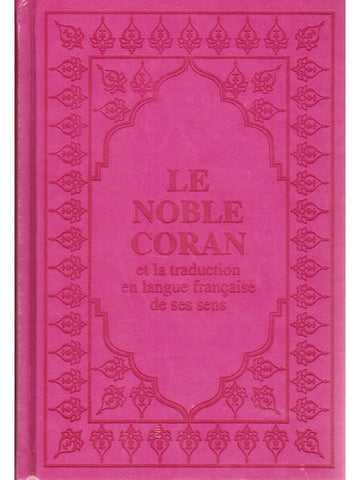 Coran Rosé Foncé (arabe et français)